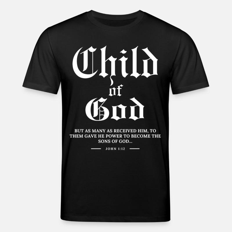 Ich bin ein Kind Gottes - Stanley/Stella Unisex Bio-T-Shirt CREATOR - Schwarz