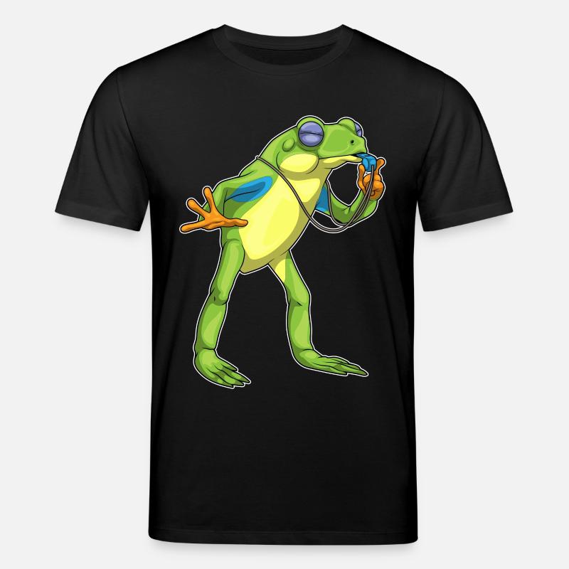 Sifflet d’arbitre Frog - T-shirt bio CREATOR Stanley/Stella Unisexe - noir