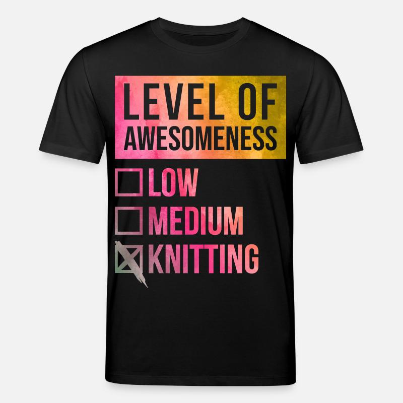 Knitting - Stanley/Stella CREATOR Unisex Organic T-Shirt - black