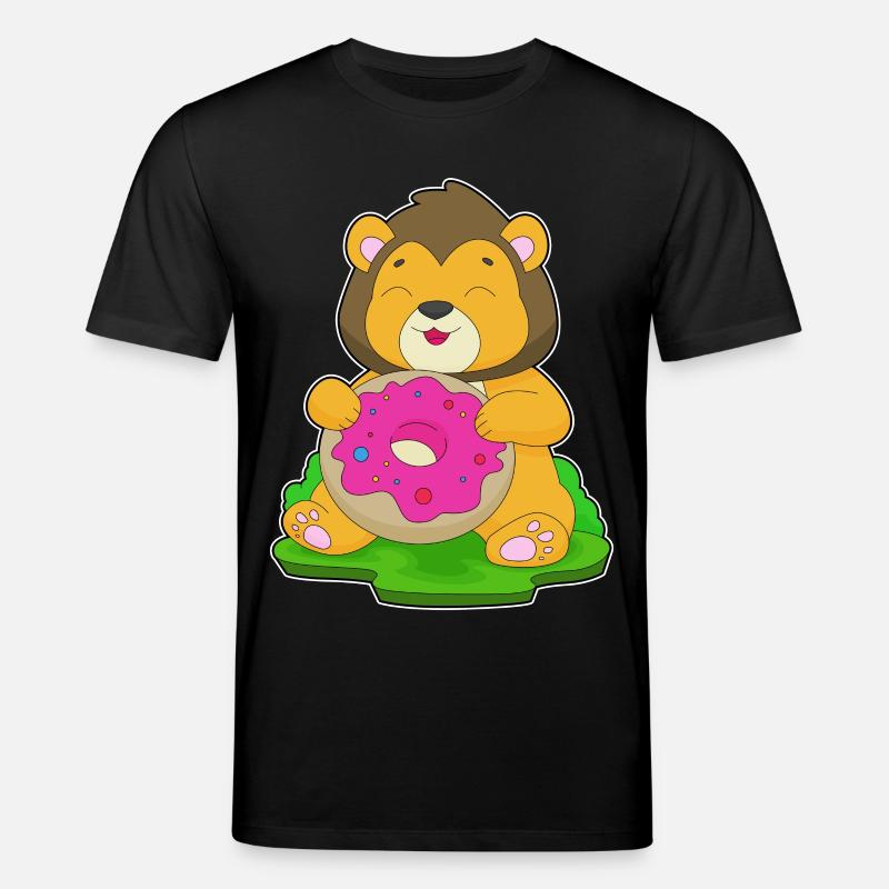 Beignet Lion - T-shirt bio CREATOR Stanley/Stella Unisexe - noir