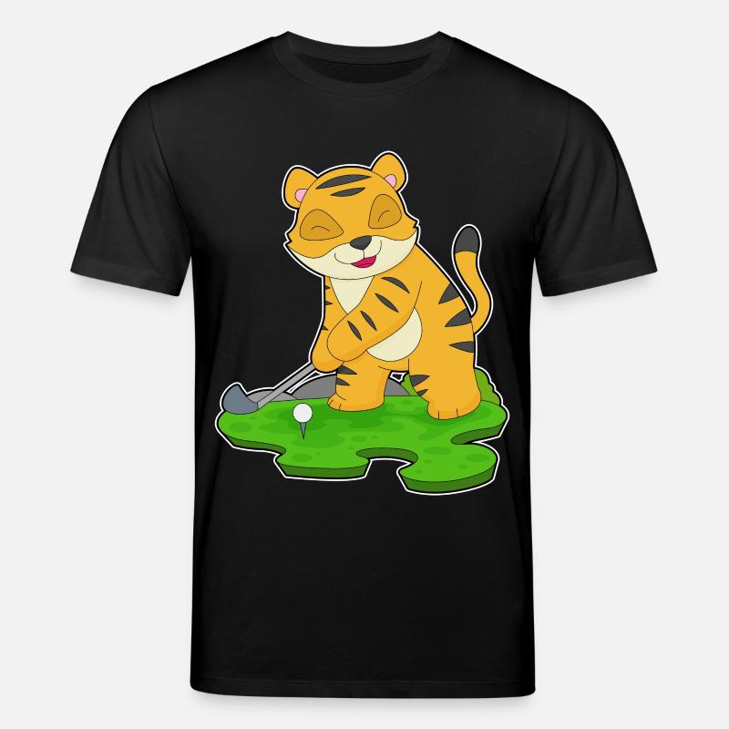 Tiger Golf Golfschläger - Stanley/Stella Unisex Bio-T-Shirt CREATOR  - Schwarz