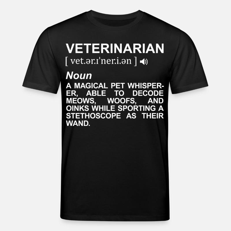 Tierarzt Wörterbuch - Stanley/Stella Unisex Bio-T-Shirt CREATOR  - Schwarz