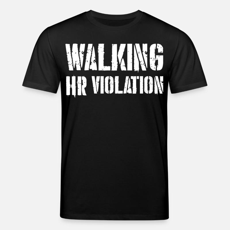 Walking HR Verstoß - Stanley/Stella Unisex Bio-T-Shirt CREATOR  - Schwarz