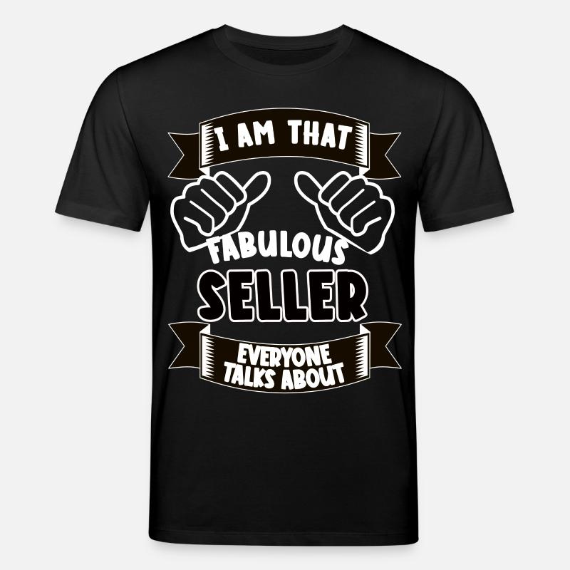 Verkäufer Lustiger Spruch Geschenkidee - Stanley/Stella Unisex Bio-T-Shirt CREATOR - Schwarz