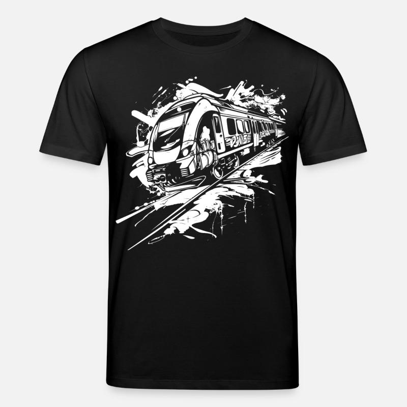 Zug Graffiti - Stanley/Stella Unisex Bio-T-Shirt CREATOR  - Schwarz