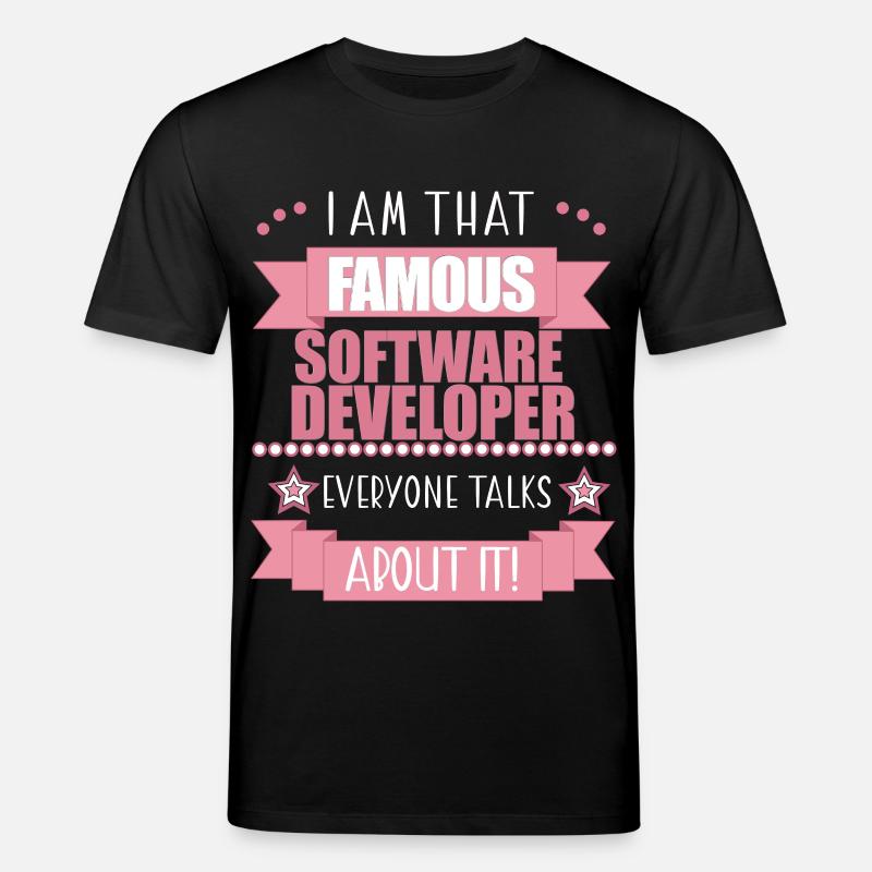 Software Developer Profession Ladies Gift - Stanley/Stella CREATOR Unisex Organic T-Shirt - black