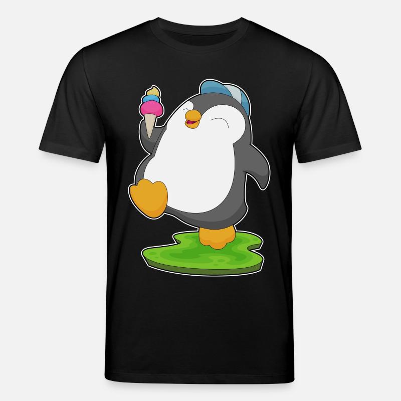 Pinguin Waffeleis - Stanley/Stella Unisex Bio-T-Shirt CREATOR  - Schwarz