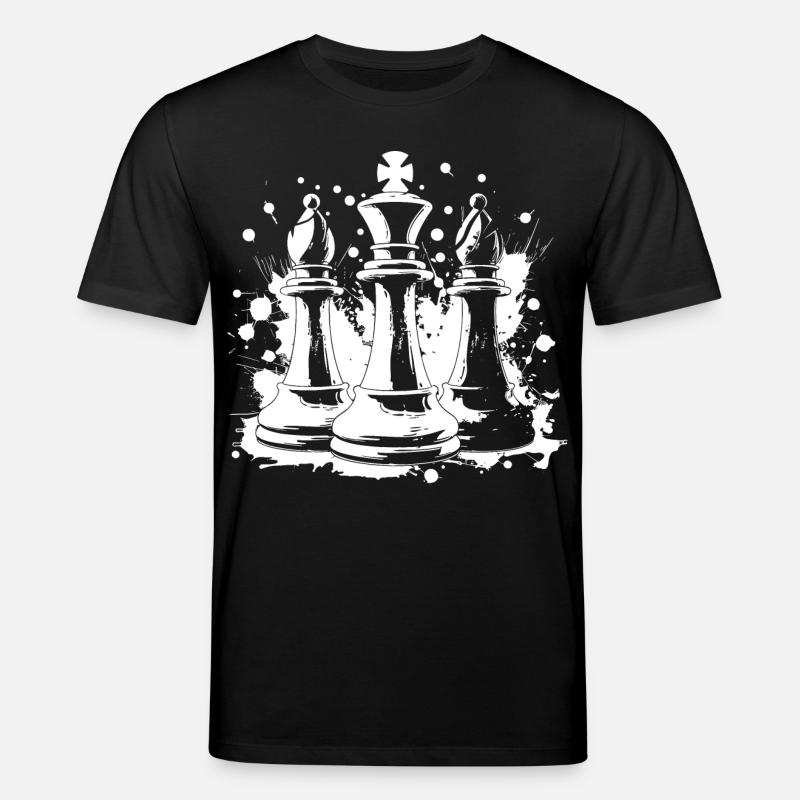 Fou et roi des échecs - T-shirt bio CREATOR Stanley/Stella Unisexe - noir