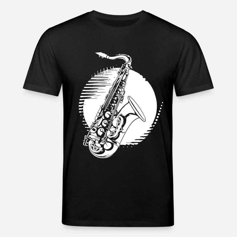 Saxophon Grafik - Stanley/Stella Unisex Bio-T-Shirt CREATOR  - Schwarz