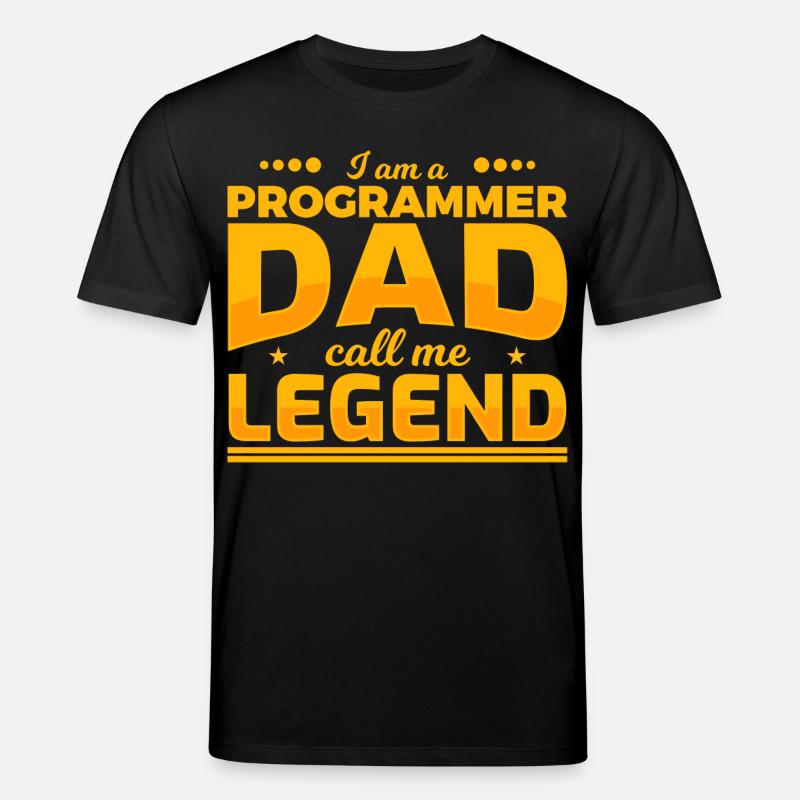 Programmierer Vater - Stanley/Stella Unisex Bio-T-Shirt CREATOR  - Schwarz