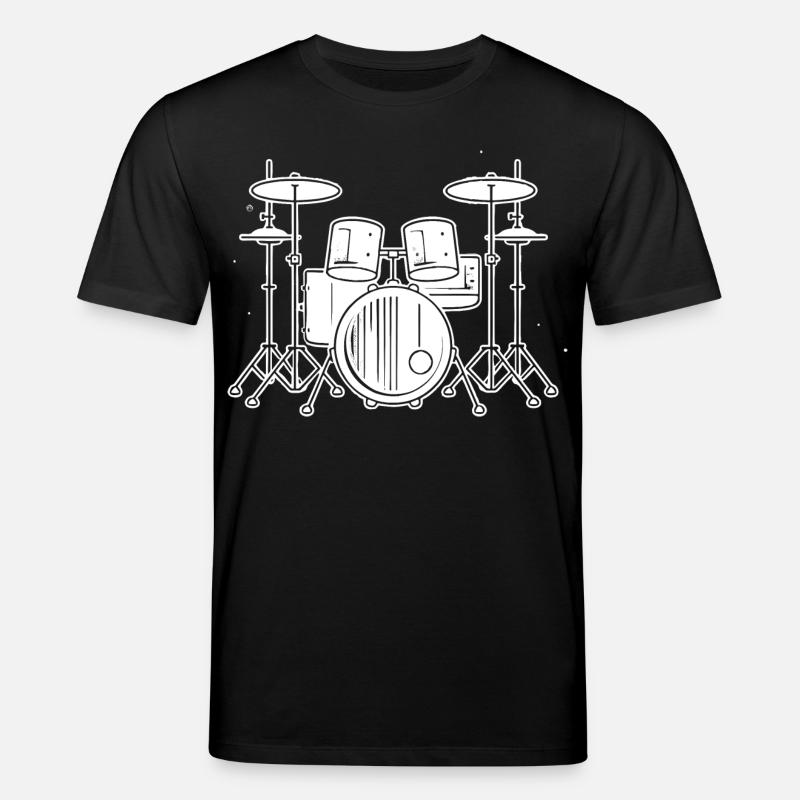 Drum Set Zeichnung - Stanley/Stella Unisex Bio-T-Shirt CREATOR  - Schwarz