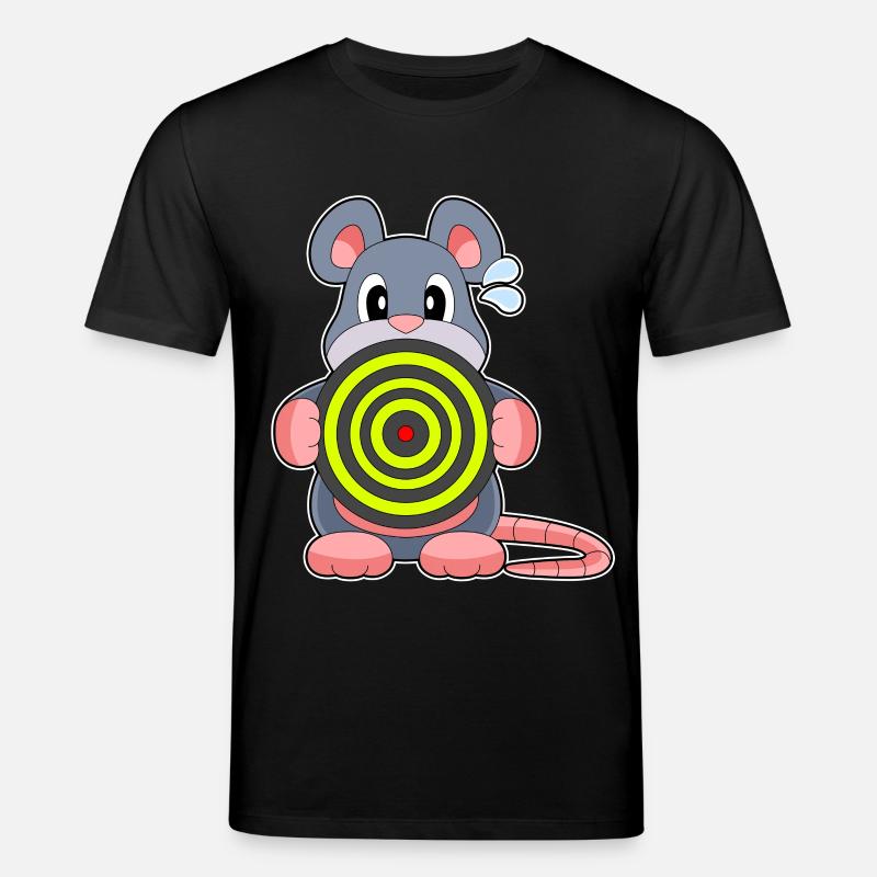 Cible de fléchettes de souris - T-shirt bio CREATOR Stanley/Stella Unisexe - noir