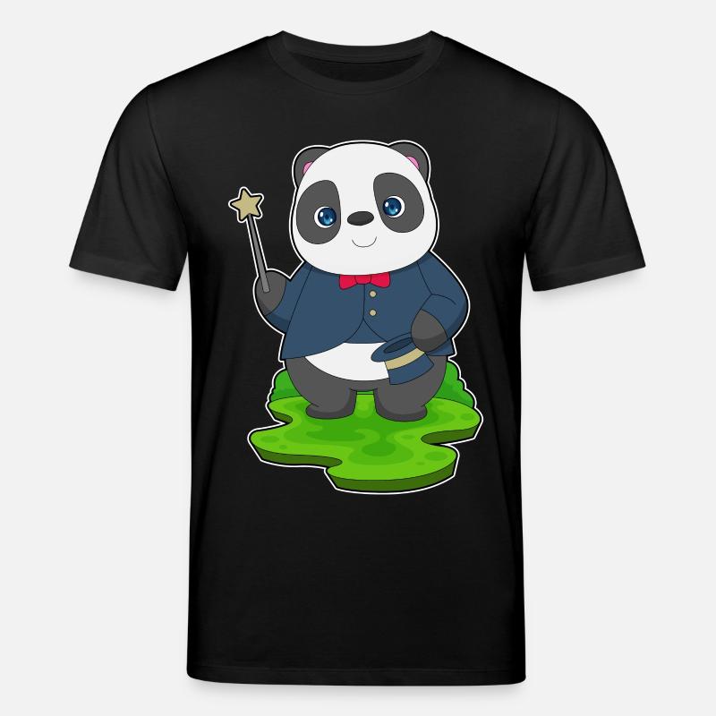 Baguette de sorcier panda - T-shirt bio CREATOR Stanley/Stella Unisexe - noir