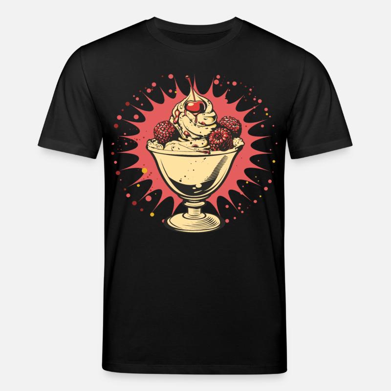 Grafik Eisbecher - Stanley/Stella Unisex Bio-T-Shirt CREATOR  - Schwarz