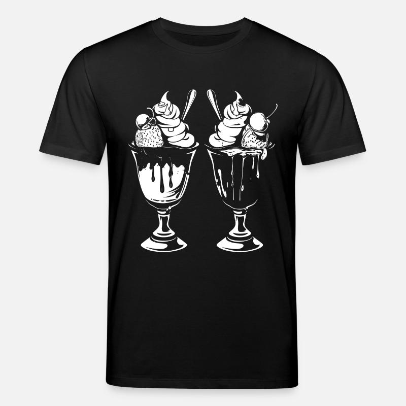 Eisbecher Grafik - Stanley/Stella Unisex Bio-T-Shirt CREATOR  - Schwarz