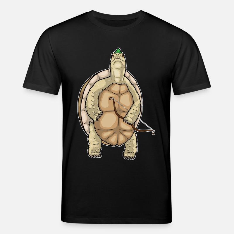 Arc d’archer tortue - T-shirt bio CREATOR Stanley/Stella Unisexe - noir
