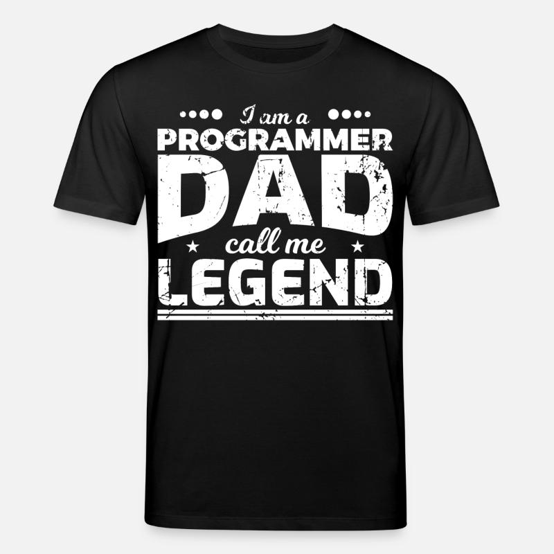 Papa codeur - T-shirt bio CREATOR Stanley/Stella Unisexe - noir