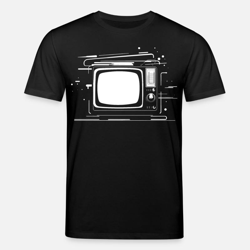 Retro TV - Stanley/Stella Unisex Bio-T-Shirt CREATOR - Schwarz