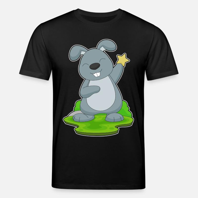 Rabbit Star - Stanley/Stella CREATOR Unisex Organic T-Shirt - black