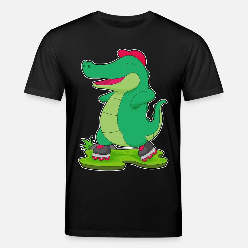 Krokodil Inline skating Rollschuhe - Stanley/Stella Unisex Bio-T-Shirt CREATOR - Schwarz