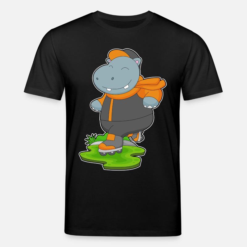 Nilpferd Inline skating Inline skates - Stanley/Stella Unisex Bio-T-Shirt CREATOR - Schwarz
