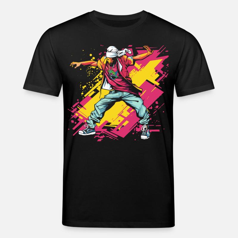 Breakdancer Graffiti - Stanley/Stella Unisex Bio-T-Shirt CREATOR  - Schwarz
