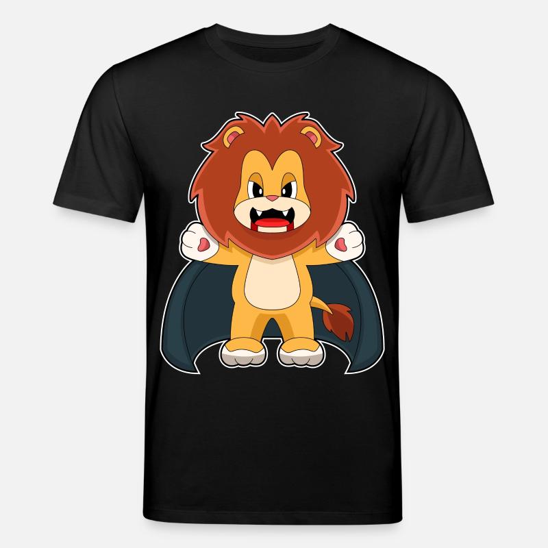 Lion Halloween Vampire - T-shirt bio CREATOR Stanley/Stella Unisexe - noir