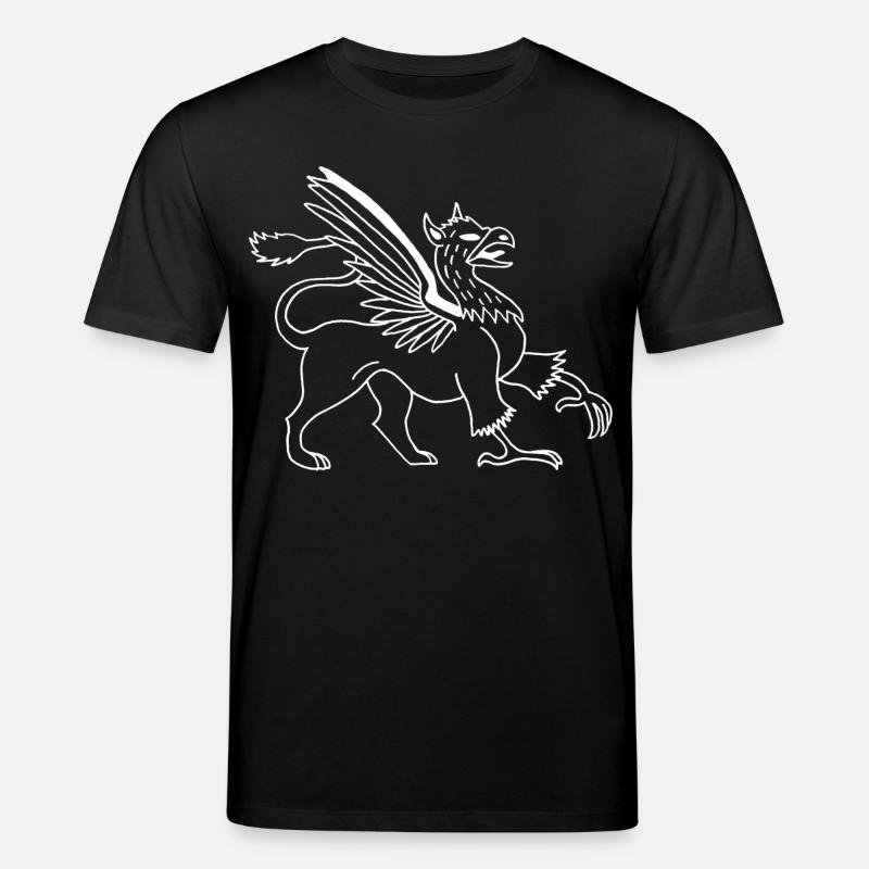 Fabelhaftes Tier, der weiße Greif - Stanley/Stella Unisex Bio-T-Shirt CREATOR  - Schwarz
