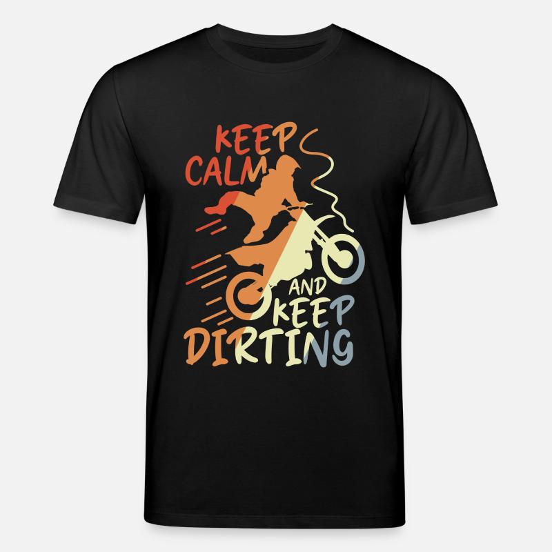 Keep Calm and Keep Dirting - Stanley/Stella CREATOR Unisex Organic T-Shirt - black