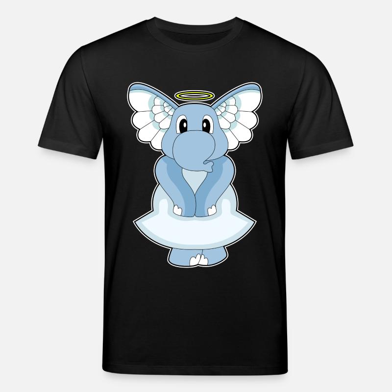 Éléphant Ange Ange Ailes - T-shirt bio CREATOR Stanley/Stella Unisexe - noir