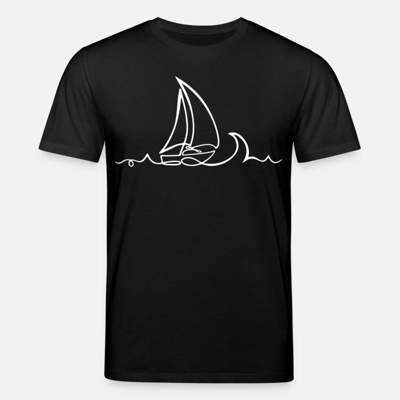 Traveller's Sketch (weiß) - Stanley/Stella Unisex Bio-T-Shirt CREATOR - Schwarz