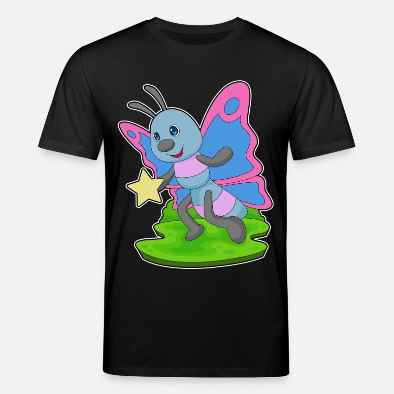 Étoile papillon - T-shirt bio CREATOR Stanley/Stella Unisexe - noir