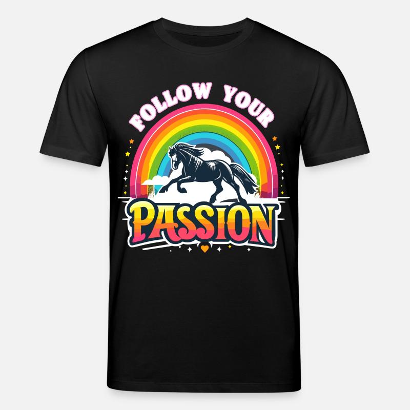 Suivez votre passion cavalier - T-shirt bio CREATOR Stanley/Stella Unisexe - noir