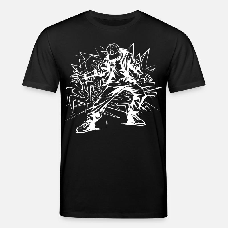 Dessin de breakdancer - T-shirt bio CREATOR Stanley/Stella Unisexe - noir