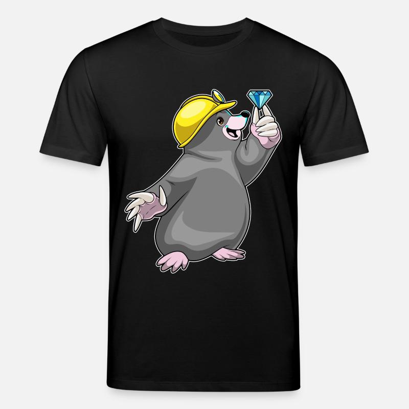 Mole Miner Jewel Mining - Stanley/Stella CREATOR Unisex Organic T-Shirt - black