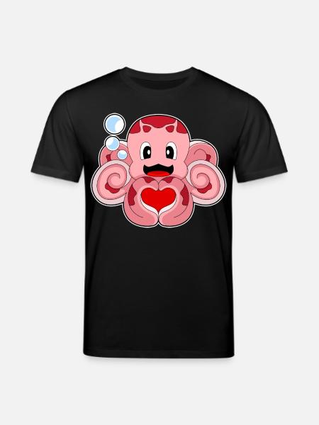Octopus Heart - Stanley/Stella CREATOR Unisex Organic T-Shirt - black