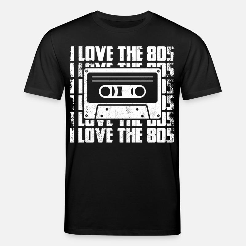 J’adore les années 80 - T-shirt bio CREATOR Stanley/Stella Unisexe - noir