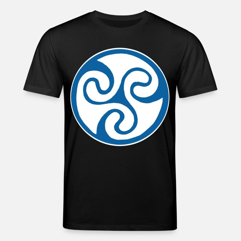 Blaues keltisches Symbol - Stanley/Stella Unisex Bio-T-Shirt CREATOR  - Schwarz