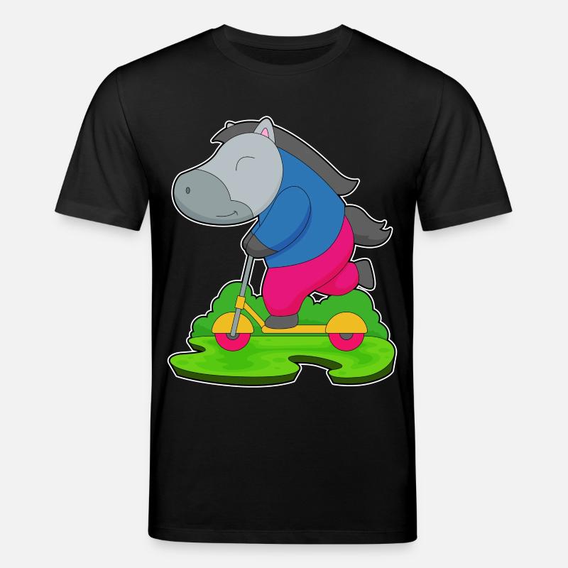 Trottinette à cheval - T-shirt bio CREATOR Stanley/Stella Unisexe - noir