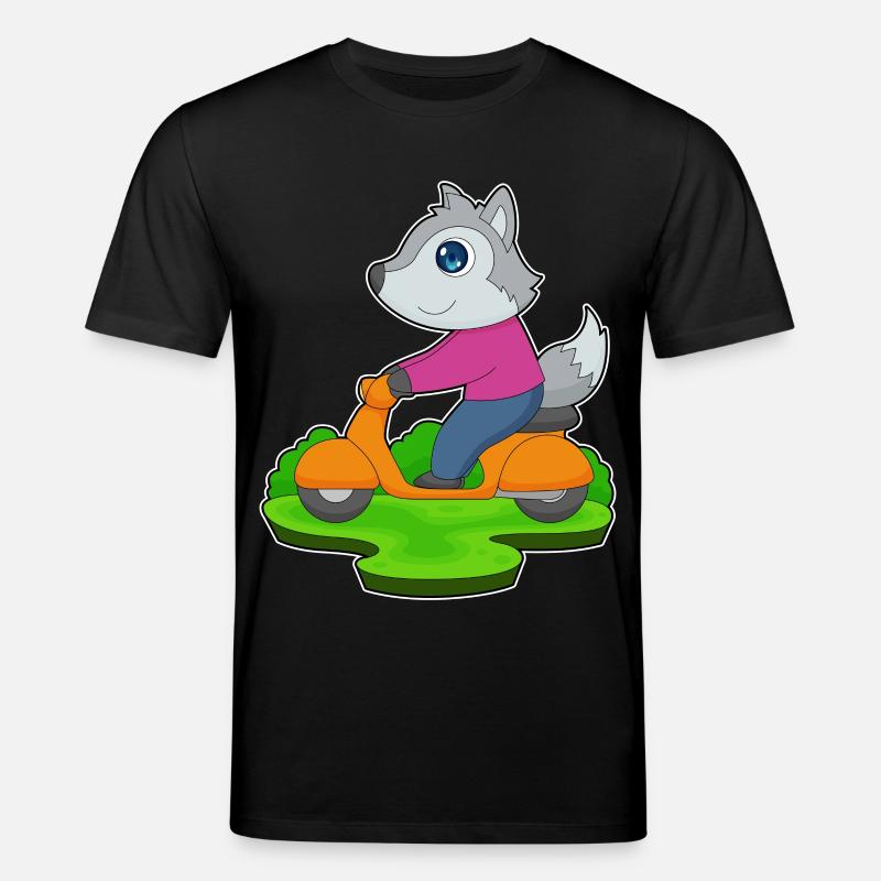 Trottinette Wolf - T-shirt bio CREATOR Stanley/Stella Unisexe - noir
