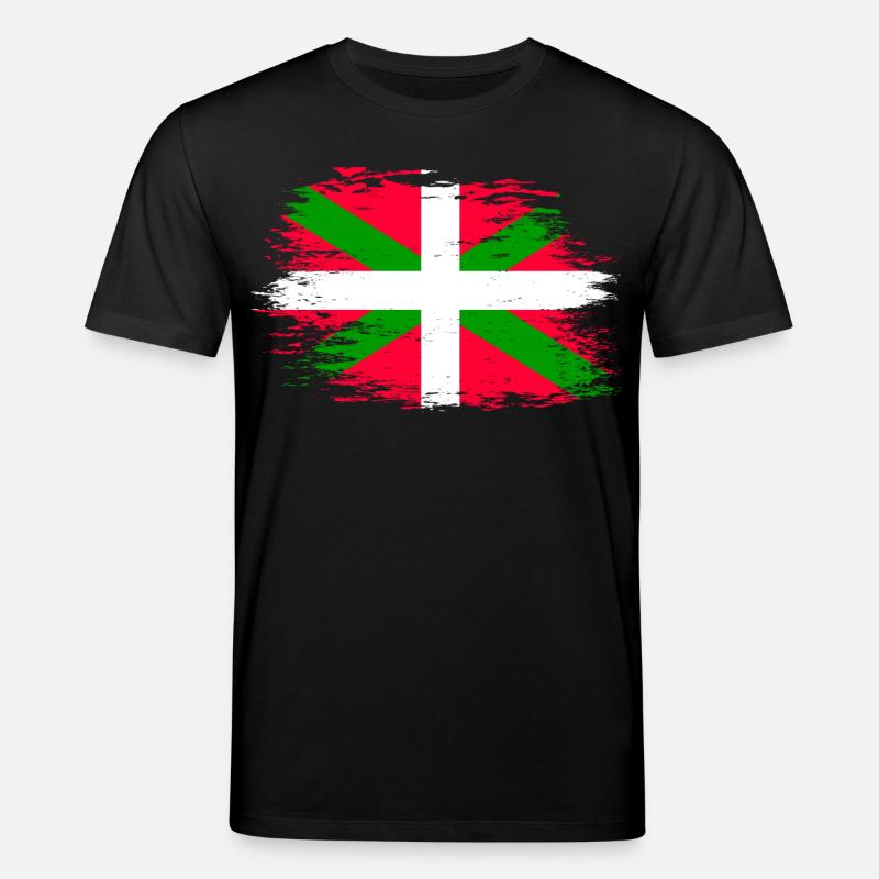 Baskische Flagge used - Stanley/Stella Unisex Bio-T-Shirt CREATOR  - Schwarz