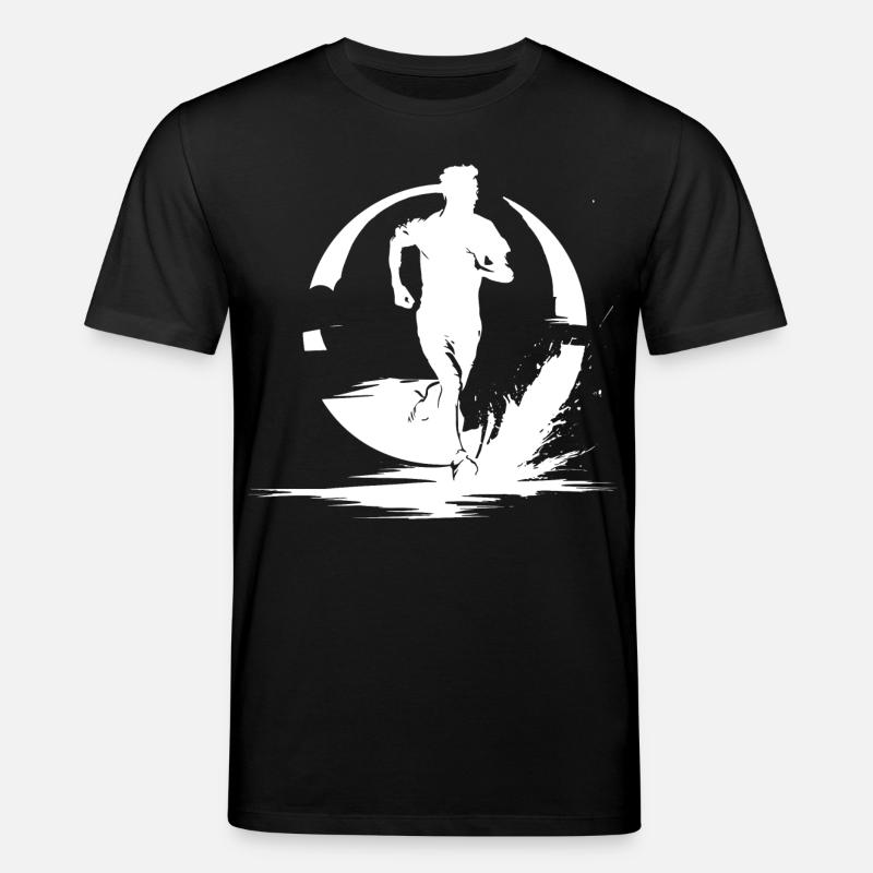 Dessin de garçon marathon - T-shirt bio CREATOR Stanley/Stella Unisexe - noir