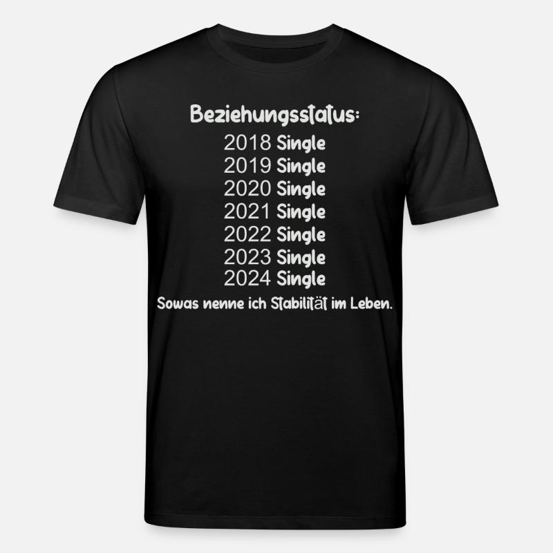 Statut de la relation Célibataire - T-shirt bio CREATOR Stanley/Stella Unisexe - noir