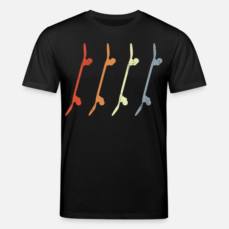 Skateboards Retro Look - Stanley/Stella Unisex Bio-T-Shirt CREATOR  - Schwarz