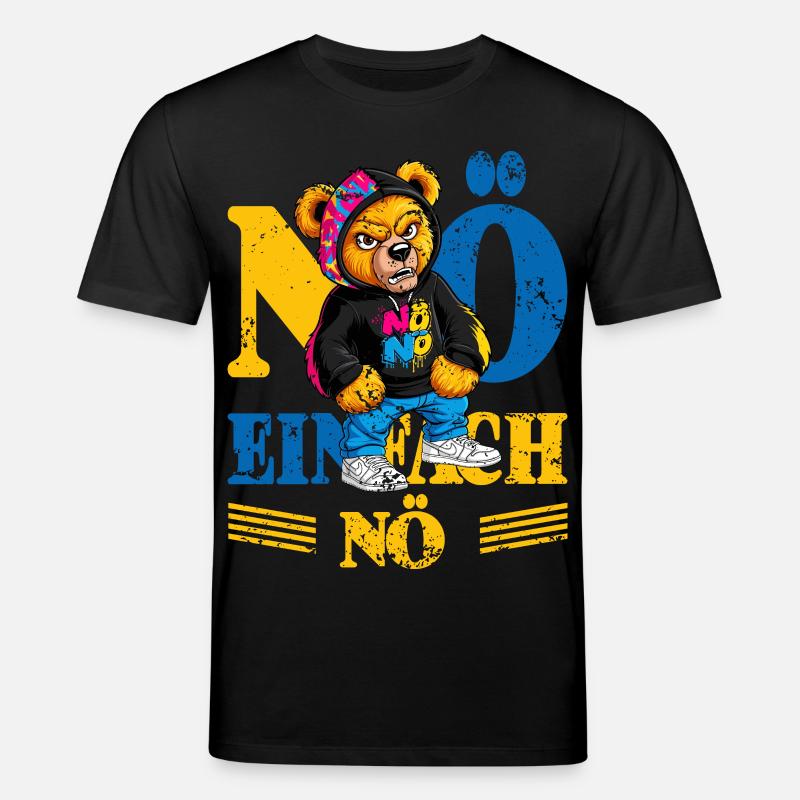 Grummelige Bär - Stanley/Stella Unisex Bio-T-Shirt CREATOR  - Schwarz