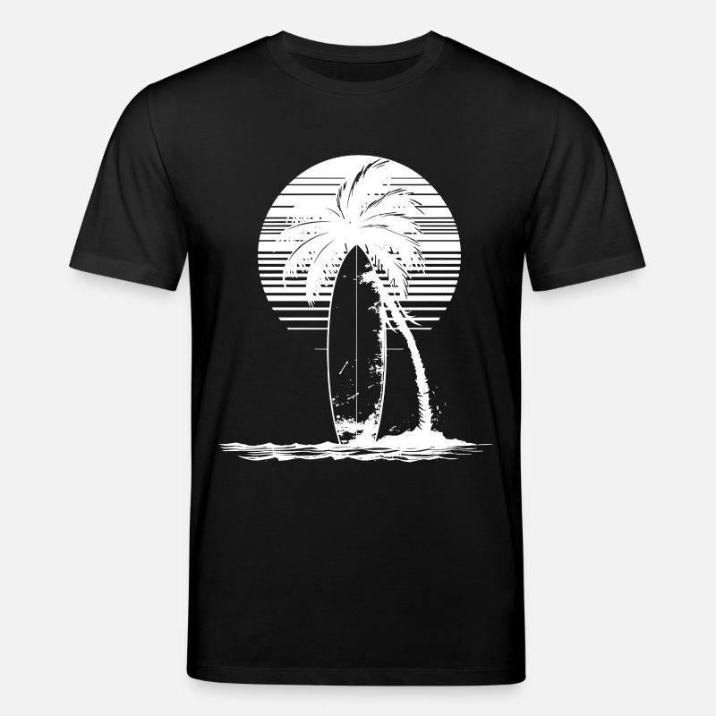 Dessin de planche de surf - T-shirt bio CREATOR Stanley/Stella Unisexe - noir