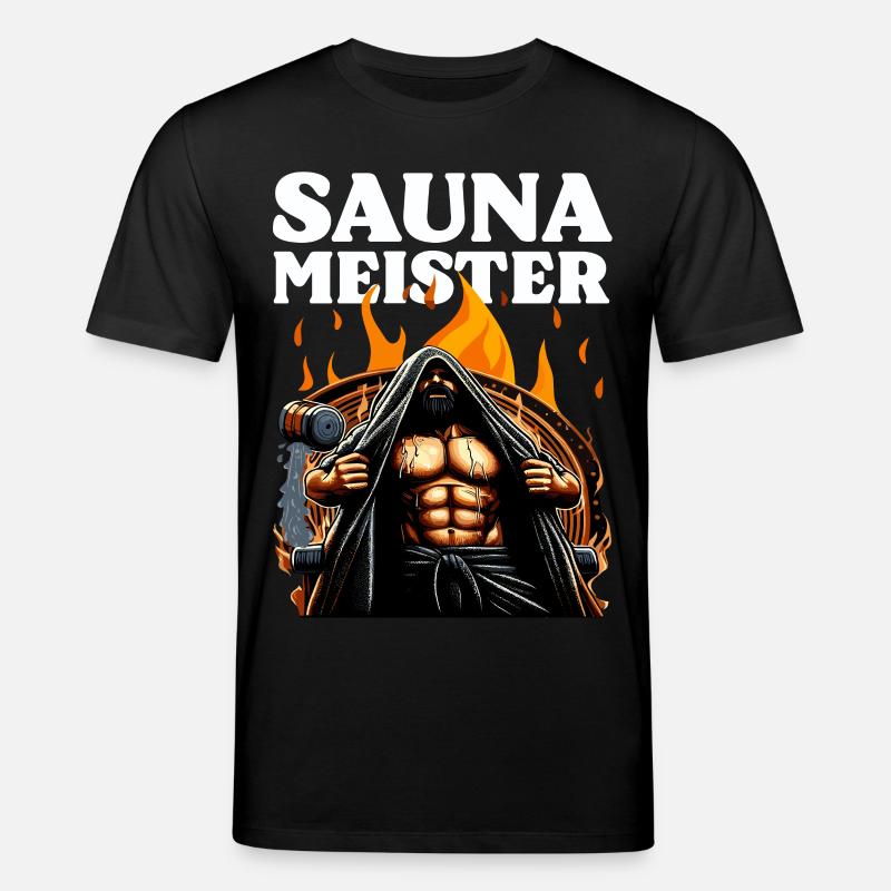 MAÎTRE DU SAUNA - T-shirt bio CREATOR Stanley/Stella Unisexe - noir