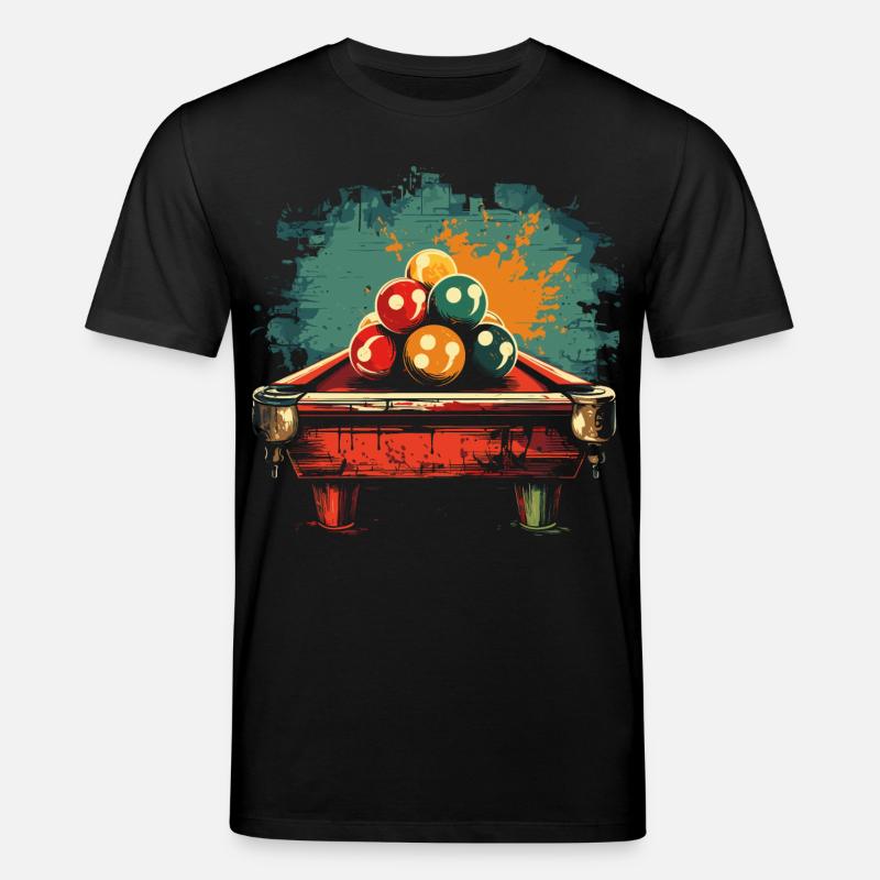 Billard Comic Stil - Stanley/Stella Unisex Bio-T-Shirt CREATOR  - Schwarz