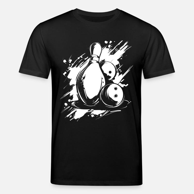 Bowling Grafik - Stanley/Stella Unisex Bio-T-Shirt CREATOR  - Schwarz