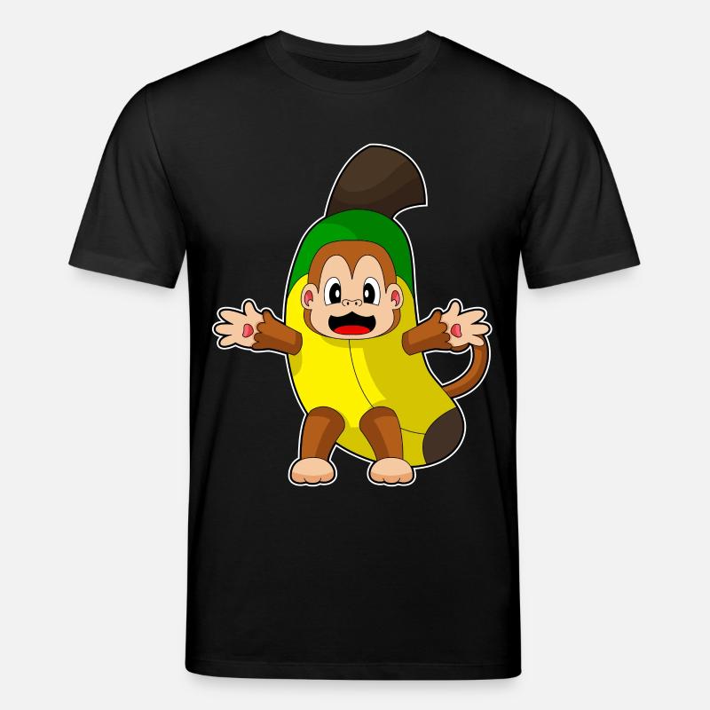 Affe Banane - Stanley/Stella Unisex Bio-T-Shirt CREATOR  - Schwarz